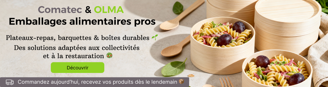 Comatec et OLMA - Emballages alimentaires professionnels.